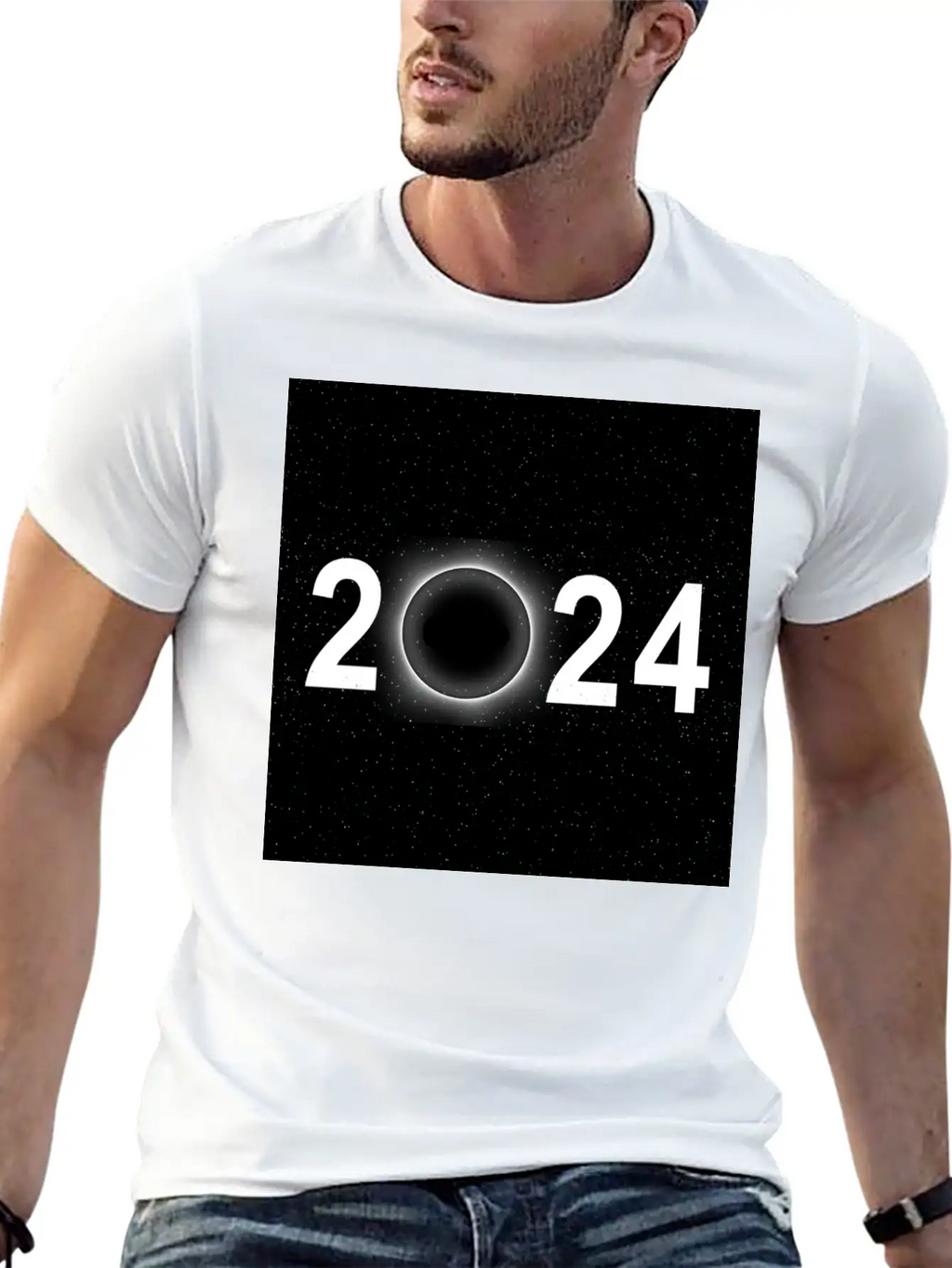 2024 Eclipse Poster Wall Art Souvenir Memento Unisex Casual T-Shirt – Clean Design For Daily Comfort