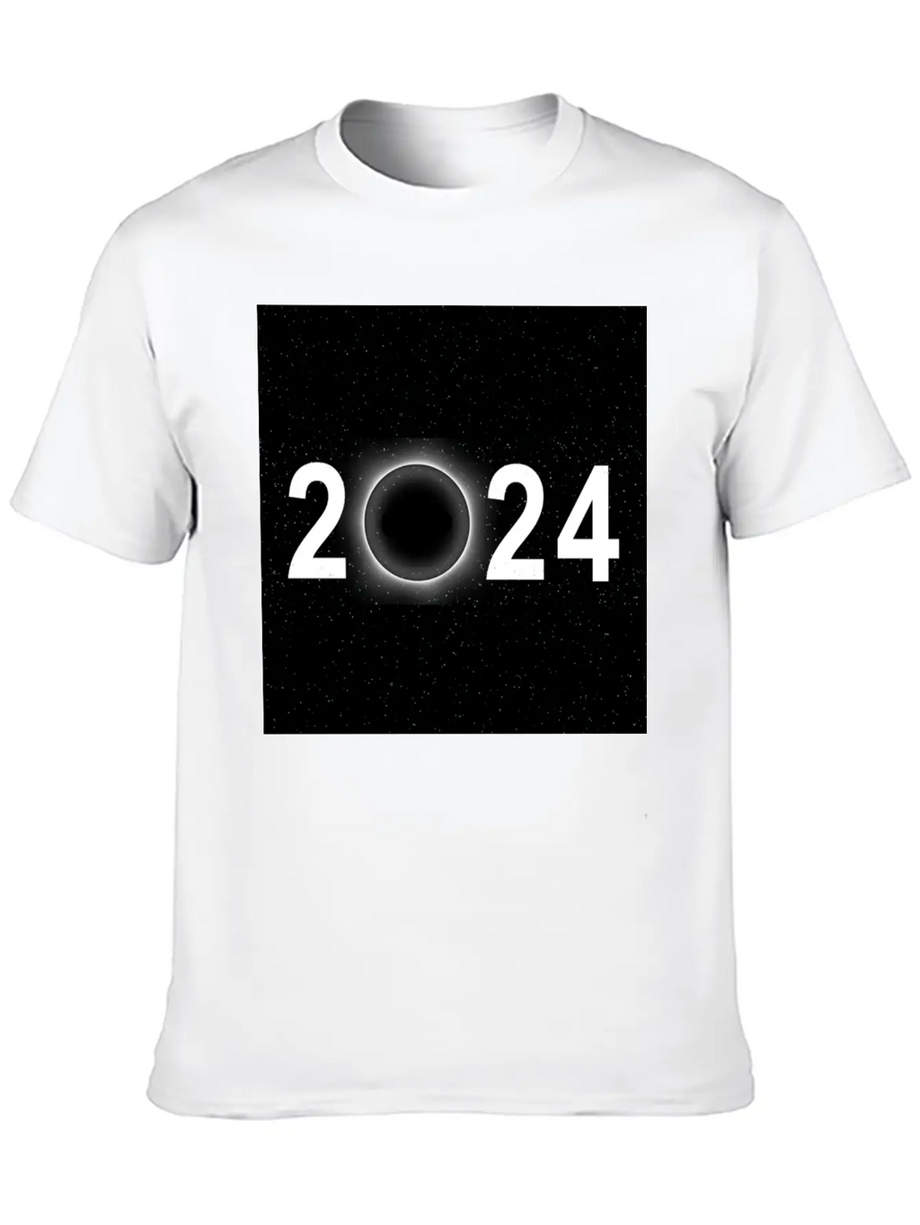 2024 Eclipse Poster Wall Art Souvenir Memento Unisex Casual T-Shirt – Clean Design For Daily Comfort