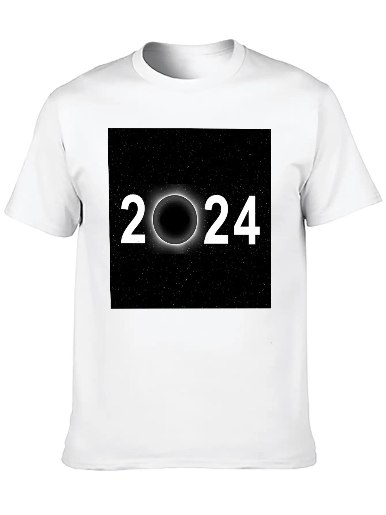 2024 Eclipse Poster Wall Art Souvenir Memento Unisex Casual T-Shirt – Clean Design For Daily Comfort
