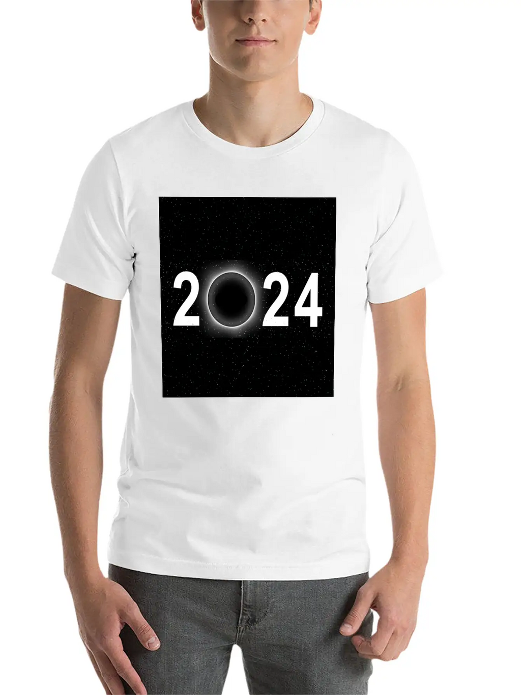 2024 Eclipse Poster Wall Art Souvenir Memento Unisex Casual T-Shirt – Clean Design For Daily Comfort