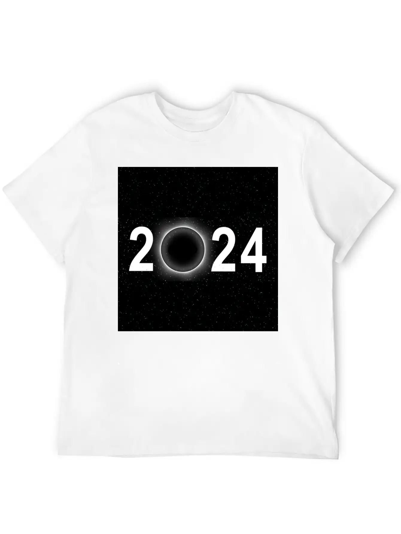 2024 Eclipse Poster Wall Art Souvenir Memento Unisex Casual T-Shirt – Clean Design For Daily Comfort