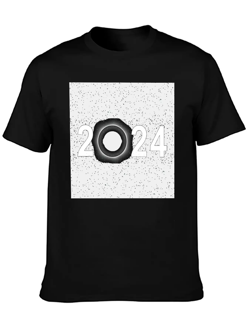 2024 Eclipse Poster Wall Art Souvenir Memento Unisex Casual T-Shirt – Clean Design For Daily Comfort
