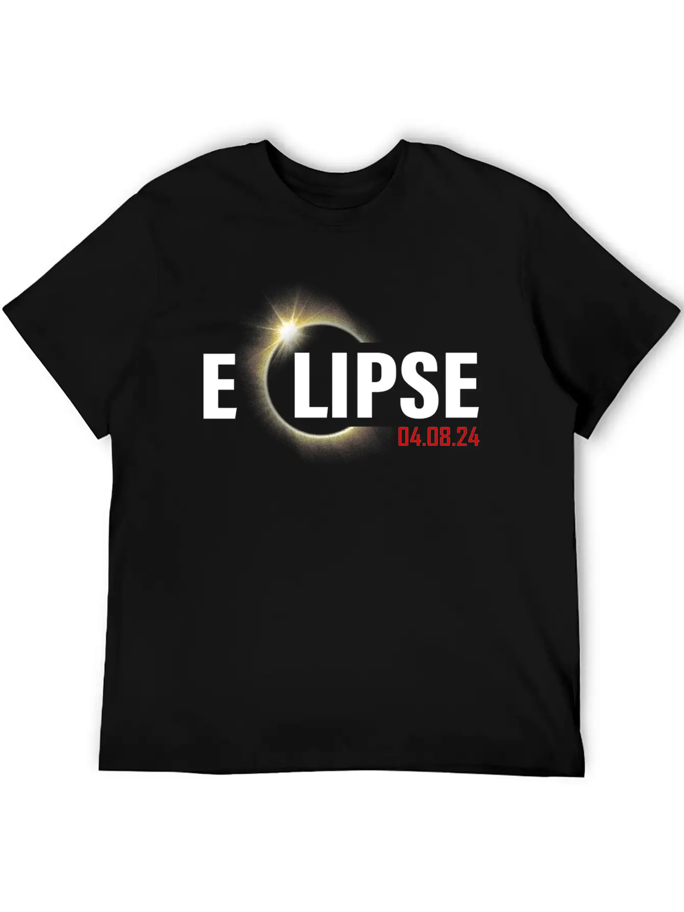 2024 Solar Eclipse April 8, 2024 Solar Eclipse Basic Graphic T-Shirt – Daily Comfort In Soft Cotton