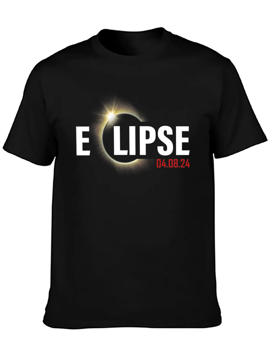 2024 Solar Eclipse April 8, 2024 Solar Eclipse Basic Graphic T-Shirt – Daily Comfort In Soft Cotton