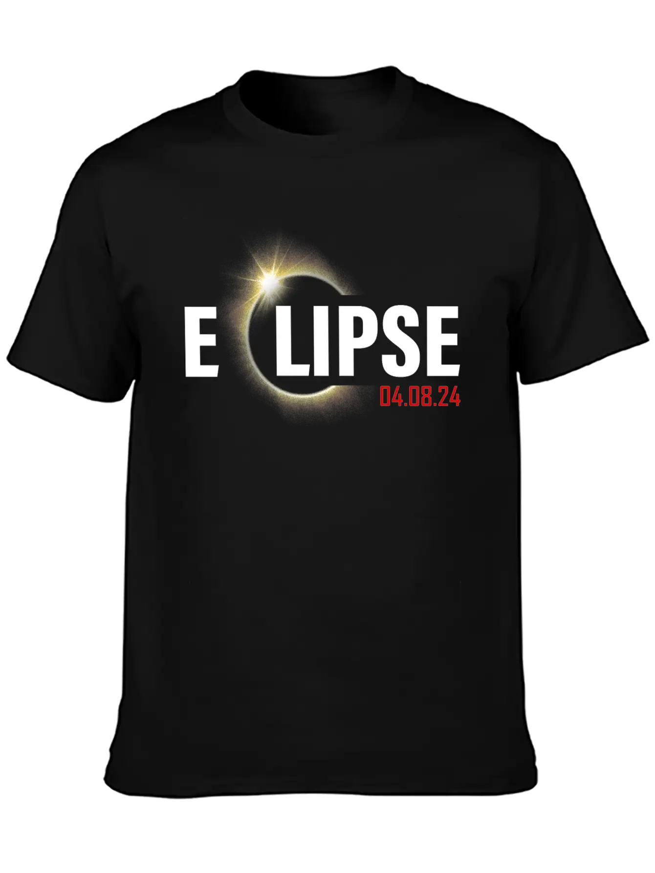 2024 Solar Eclipse April 8, 2024 Solar Eclipse Basic Graphic T-Shirt – Daily Comfort In Soft Cotton