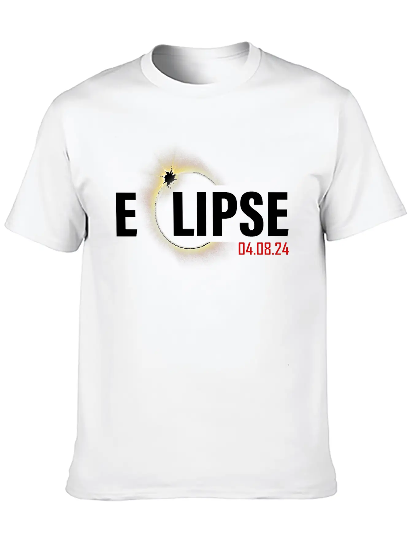2024 Solar Eclipse April 8, 2024 Solar Eclipse Basic Graphic T-Shirt – Daily Comfort In Soft Cotton