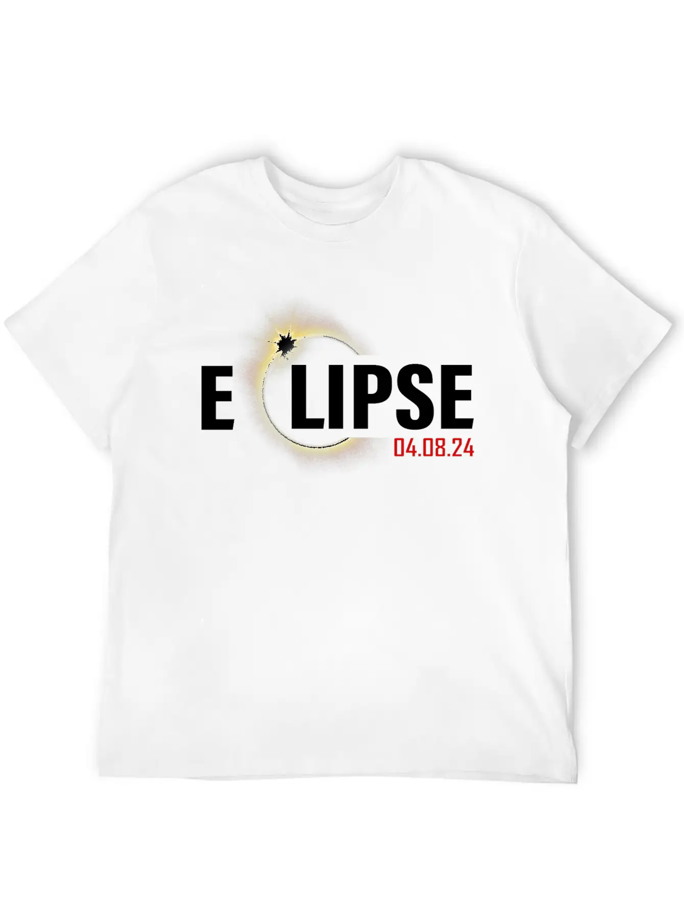 2024 Solar Eclipse April 8, 2024 Solar Eclipse Basic Graphic T-Shirt – Daily Comfort In Soft Cotton
