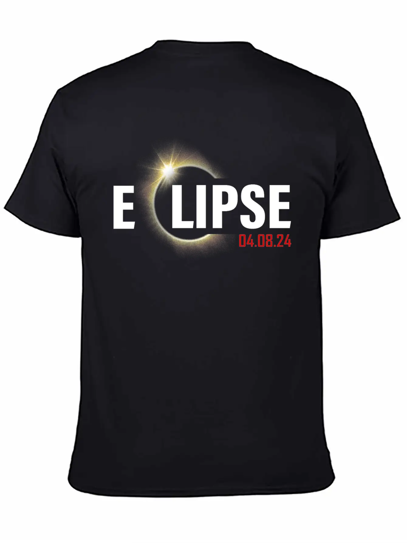 2024 Solar Eclipse April 8, 2024 Solar Eclipse Basic Graphic T-Shirt – Daily Comfort In Soft Cotton