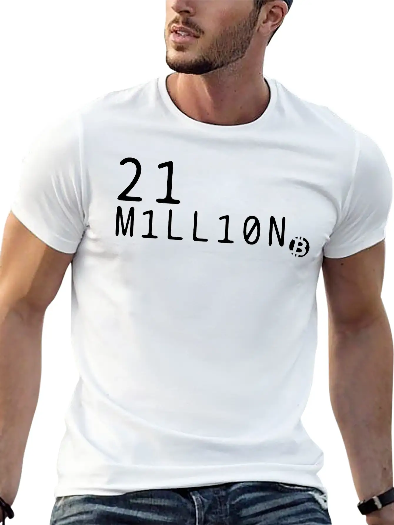 21 Millionen Bitcoin Stylish Everyday T-Shirt – Unisex Basic Cotton Tee