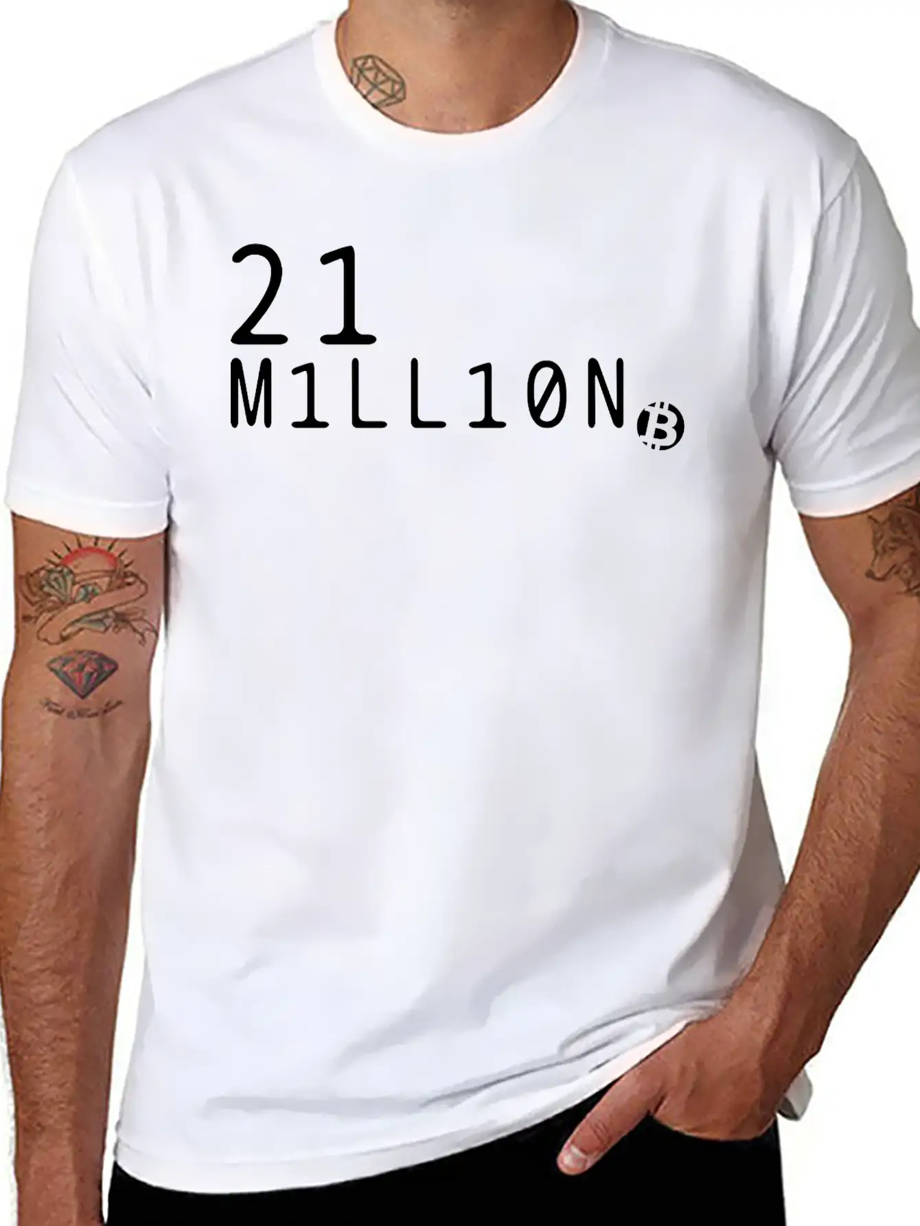 21 Millionen Bitcoin Stylish Everyday T-Shirt – Unisex Basic Cotton Tee