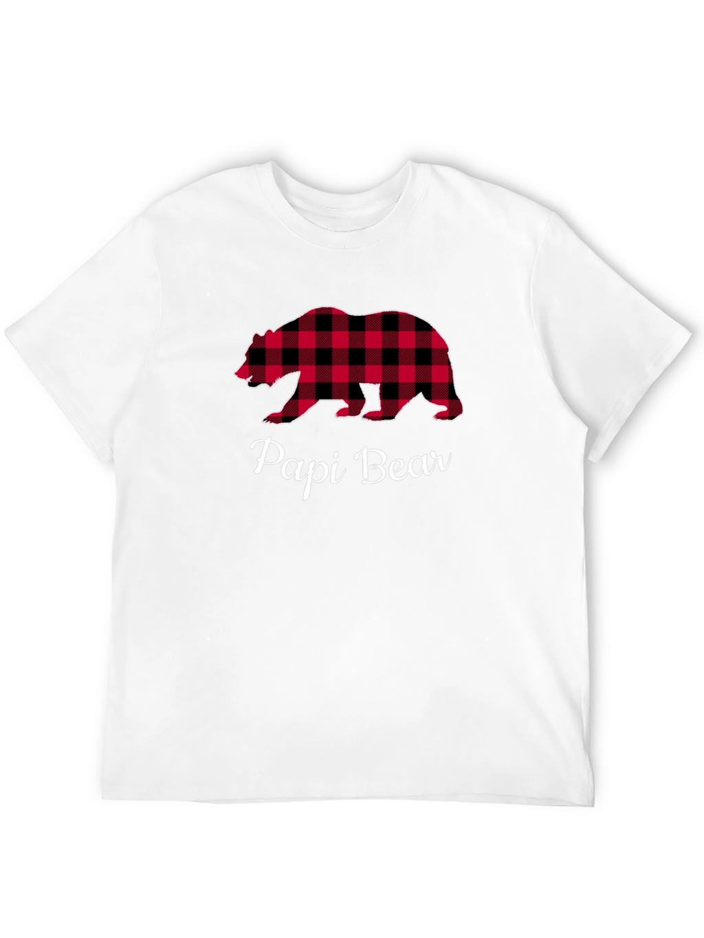 Papi Bear Plaid Graphic Tee