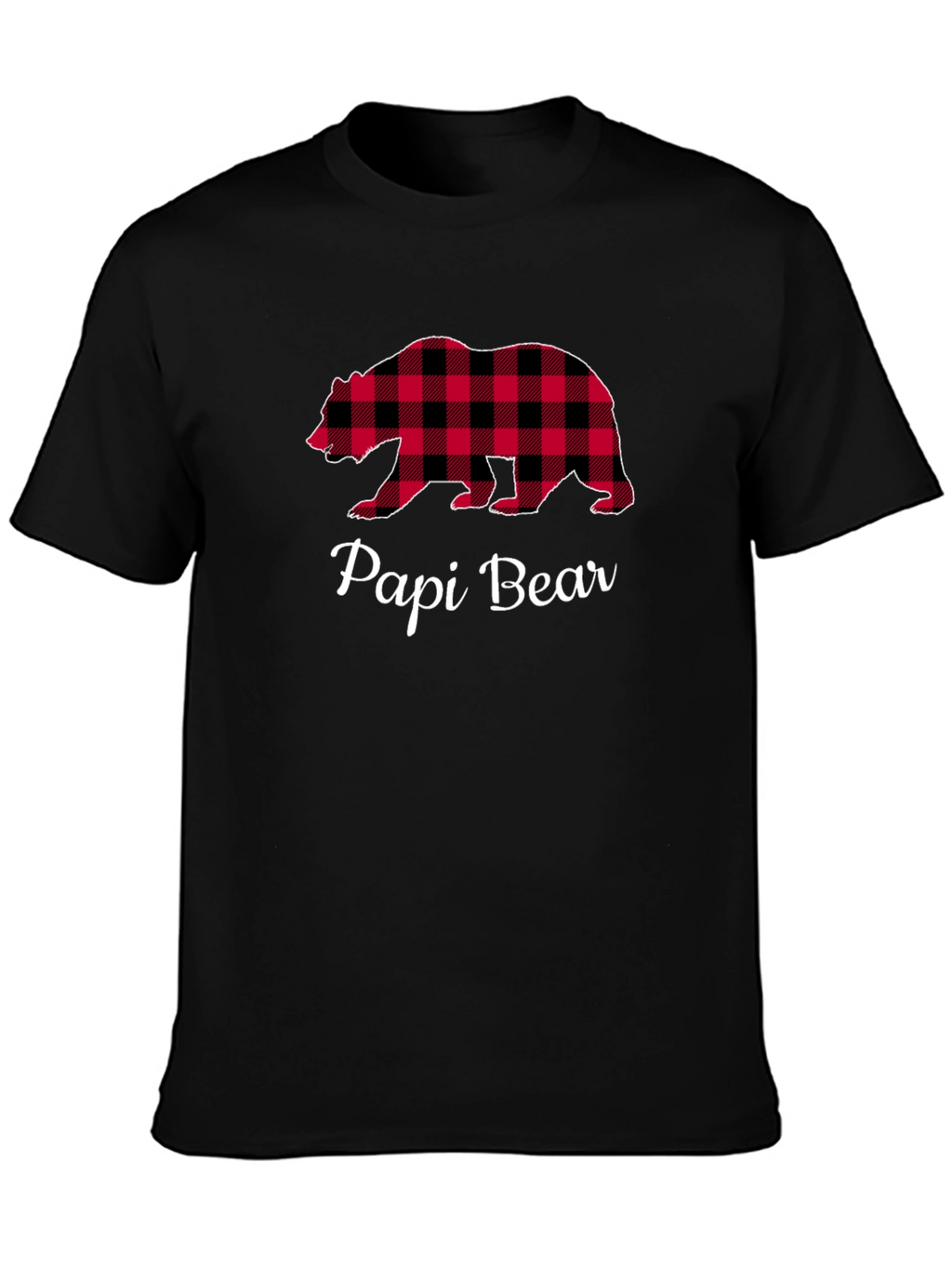 Papi Bear Plaid Graphic Tee