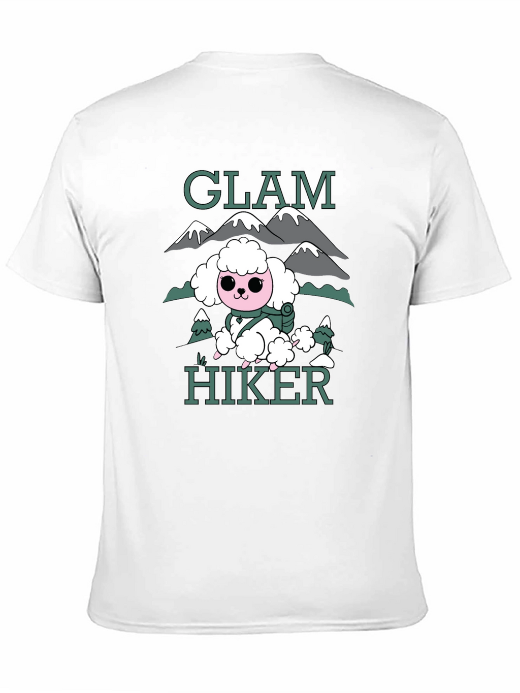 Glam Hiker Graphic T-Shirt - Cute Poodle Design