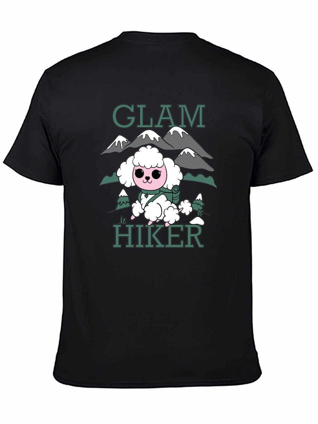Glam Hiker Graphic T-Shirt - Cute Poodle Design