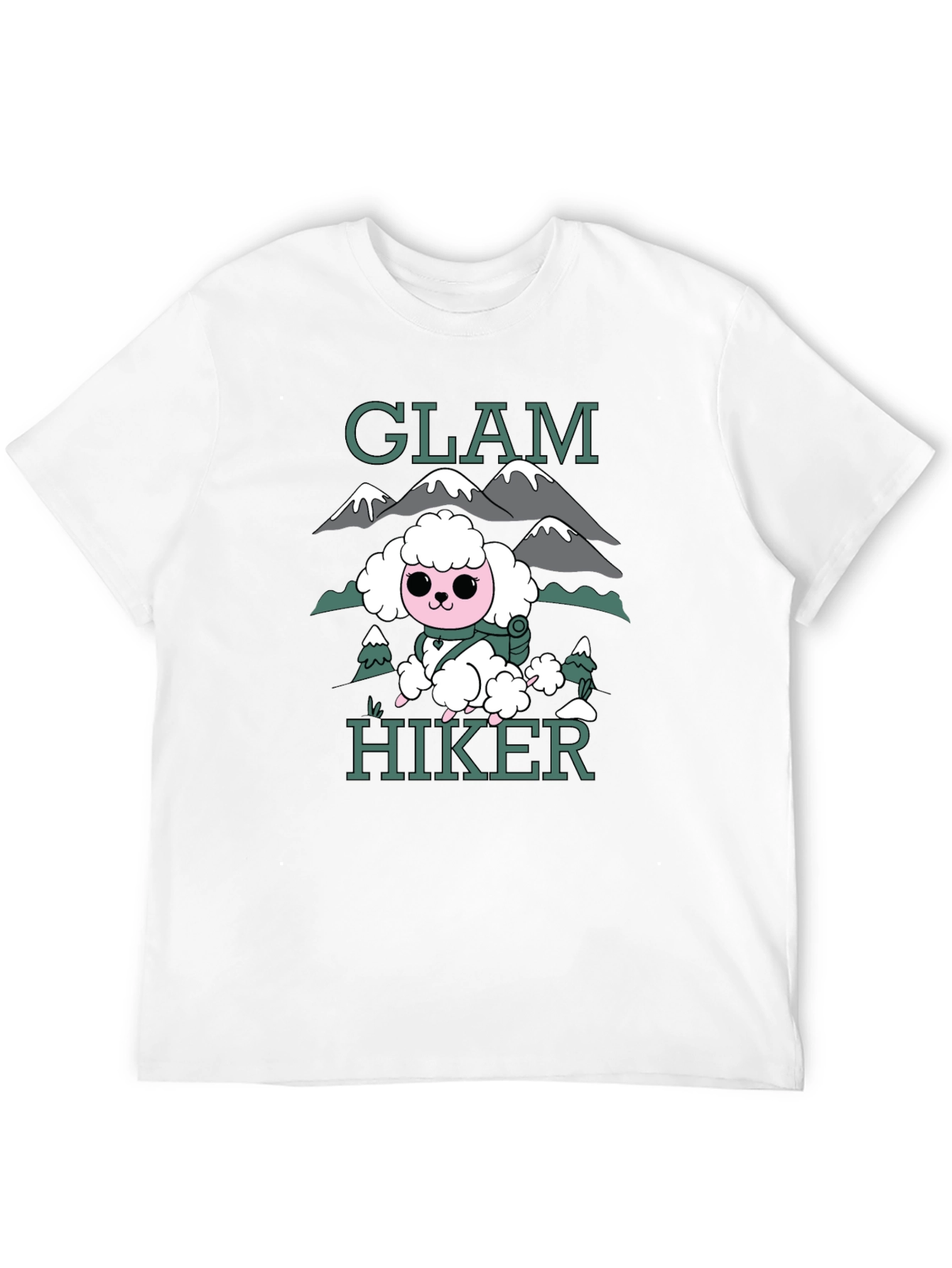 Glam Hiker Graphic T-Shirt - Cute Poodle Design