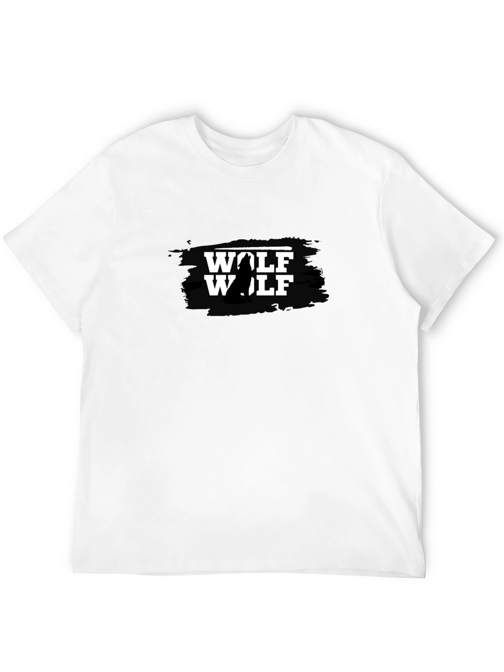 Wolf Graphic T-Shirt - Black Mens