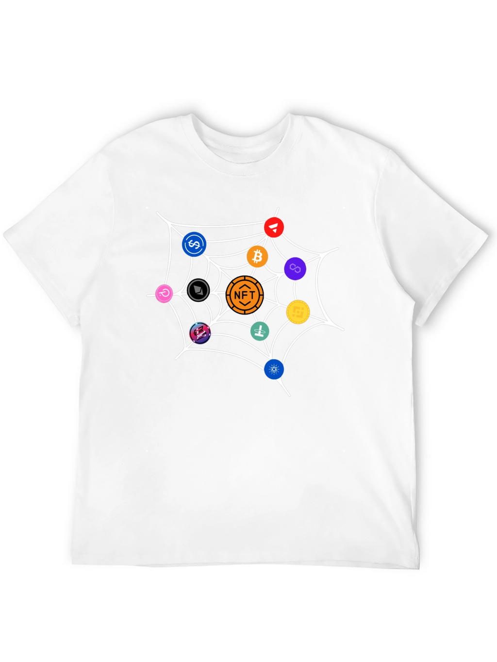Crypto Web T-Shirt - Black Unique NFT Design