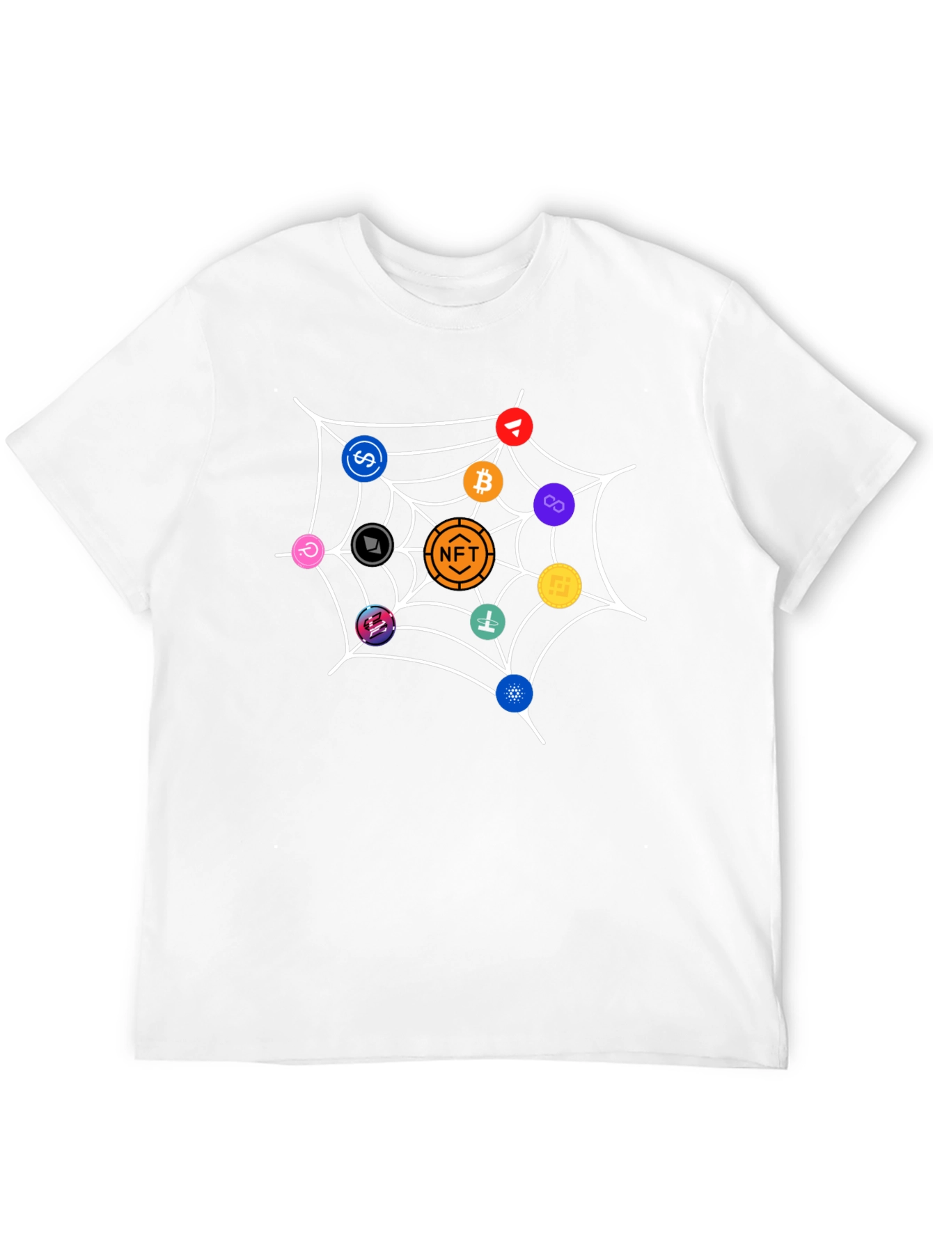 Crypto Web T-Shirt - Black Unique NFT Design