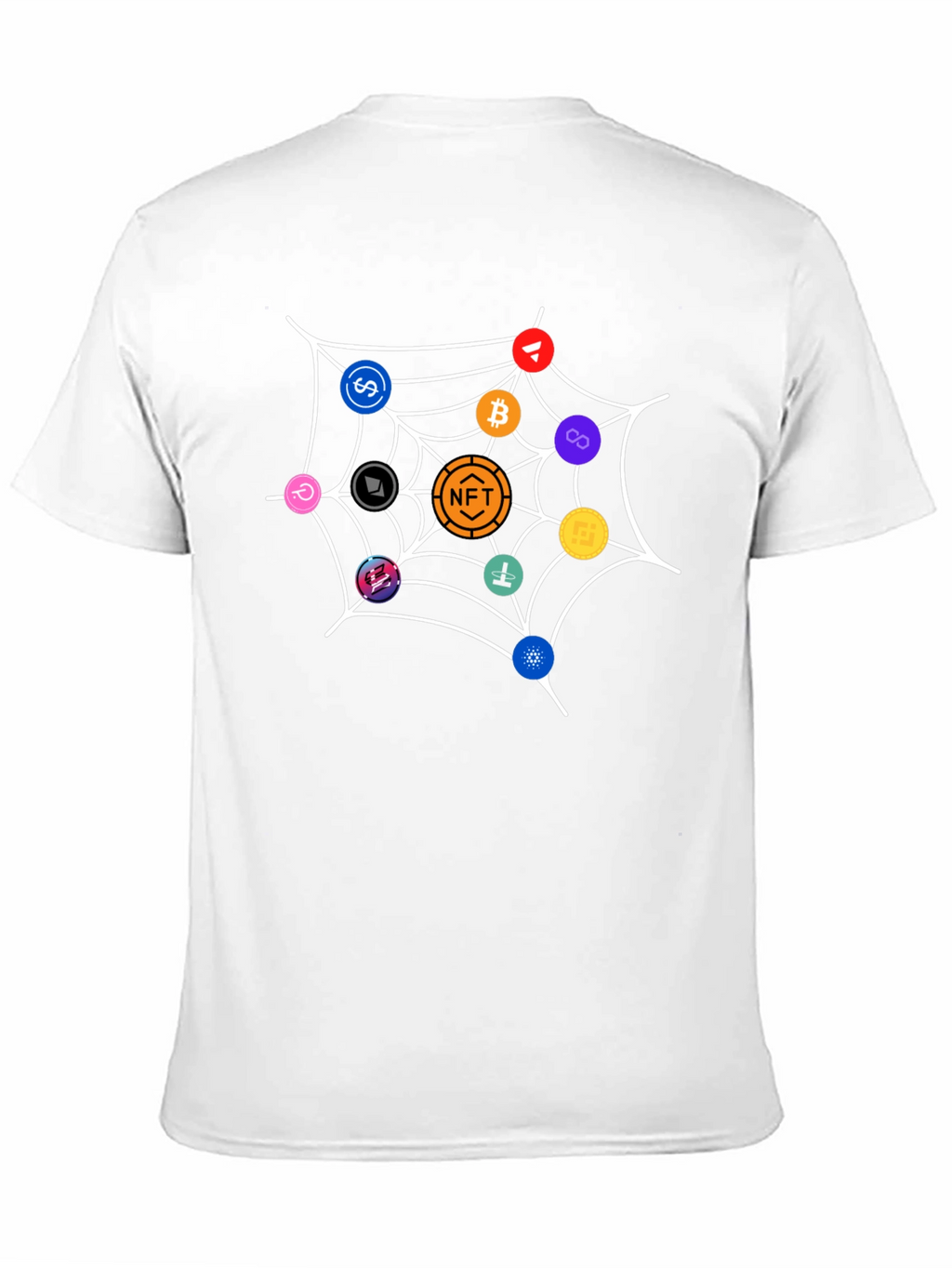 Crypto Web T-Shirt - Black Unique NFT Design