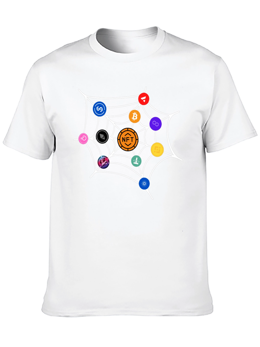 Crypto Web T-Shirt - Black Unique NFT Design