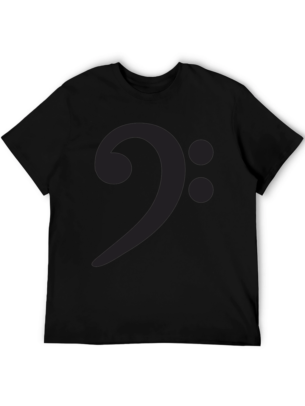 Bass Clef Graphic Tee - Music Lovers Black T-Shirt