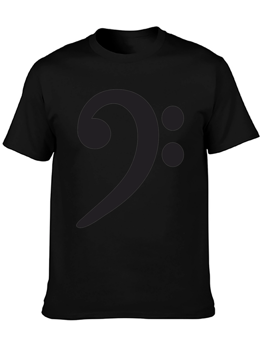 Bass Clef Graphic Tee - Music Lovers Black T-Shirt