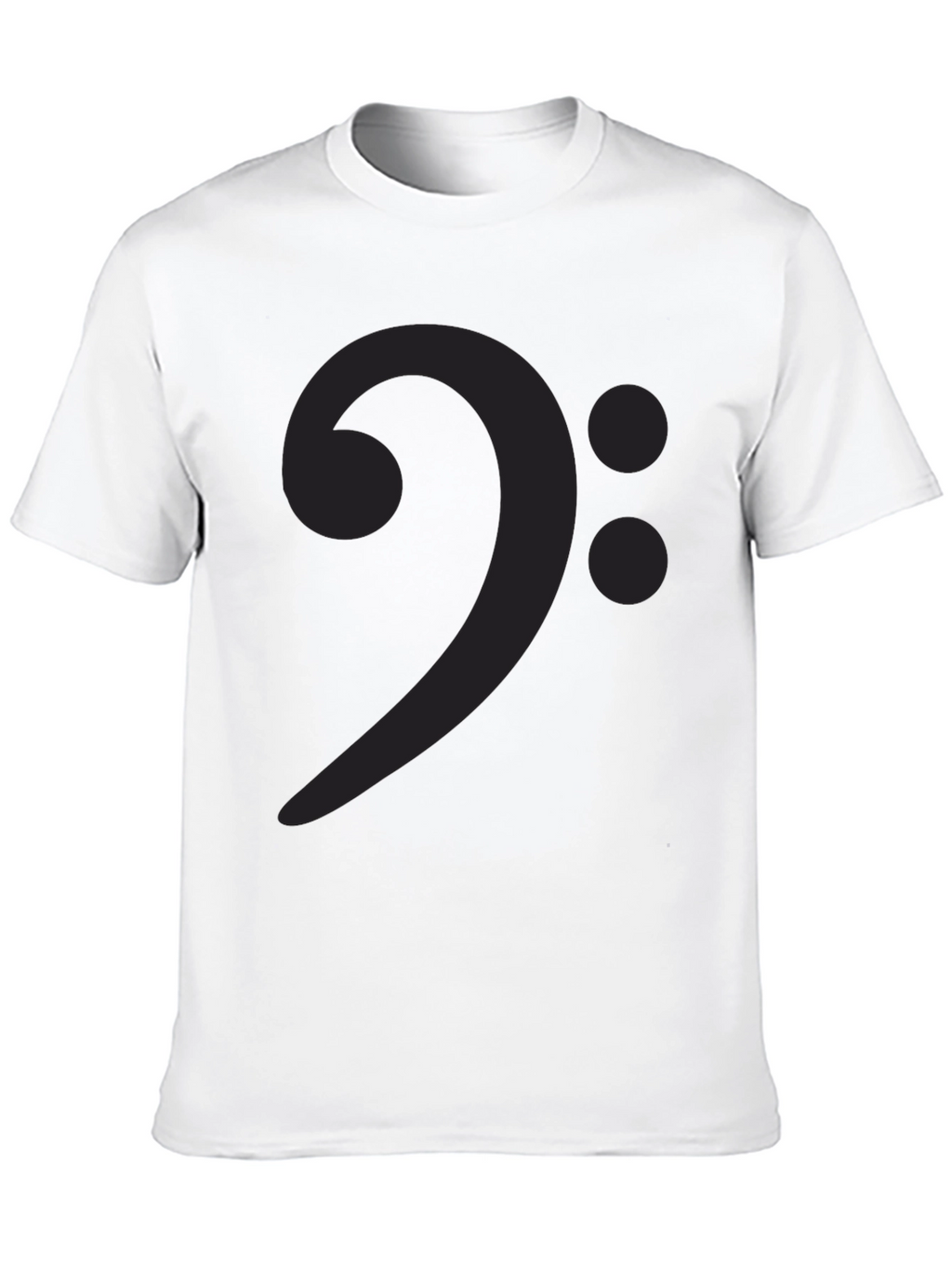 Bass Clef Graphic Tee - Music Lovers Black T-Shirt