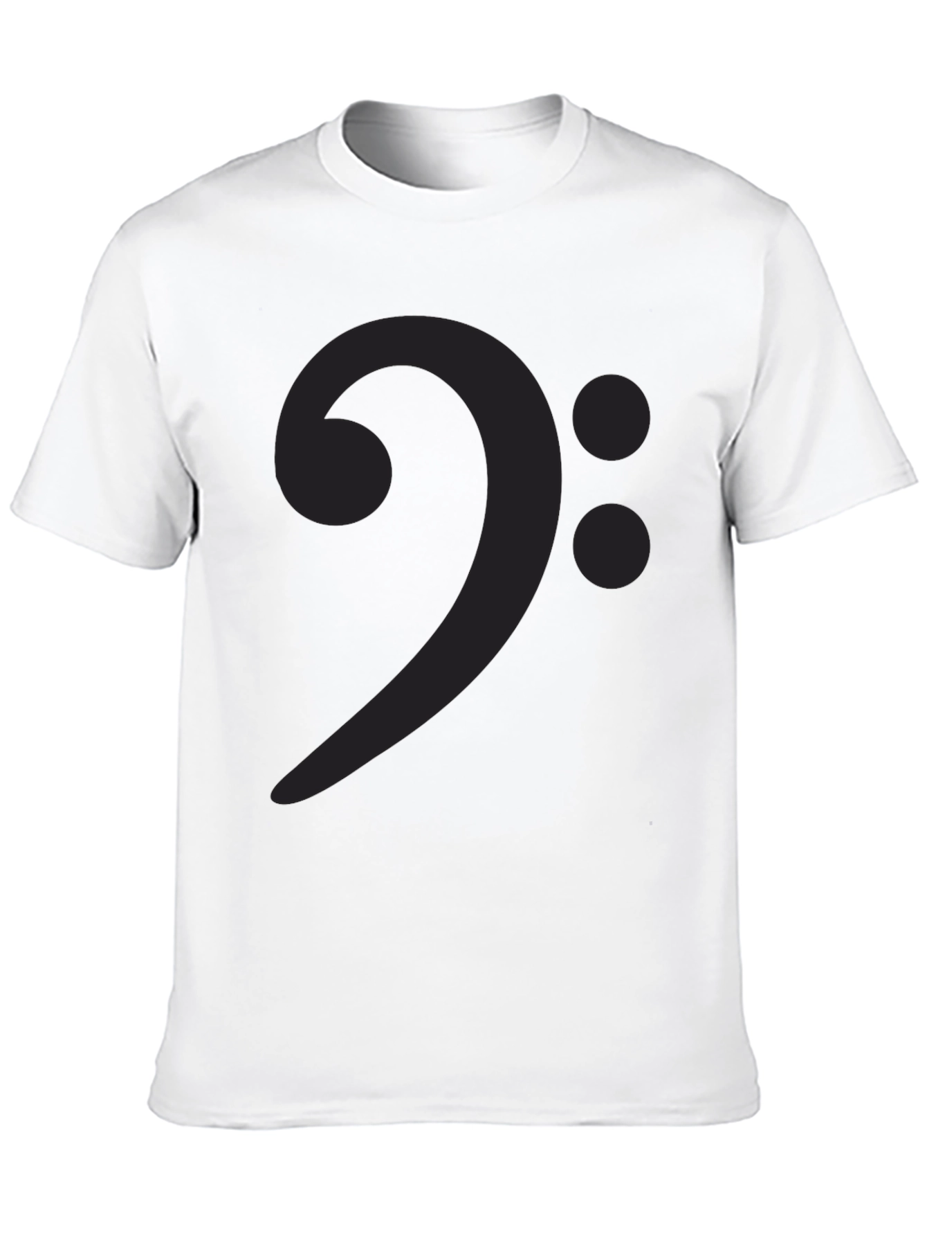 Bass Clef Graphic Tee - Music Lovers Black T-Shirt