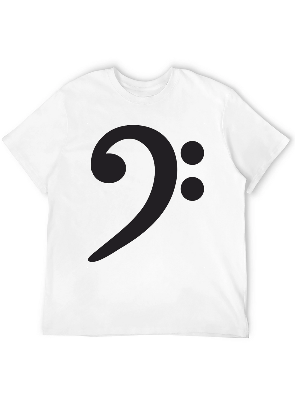 Bass Clef Graphic Tee - Music Lovers Black T-Shirt