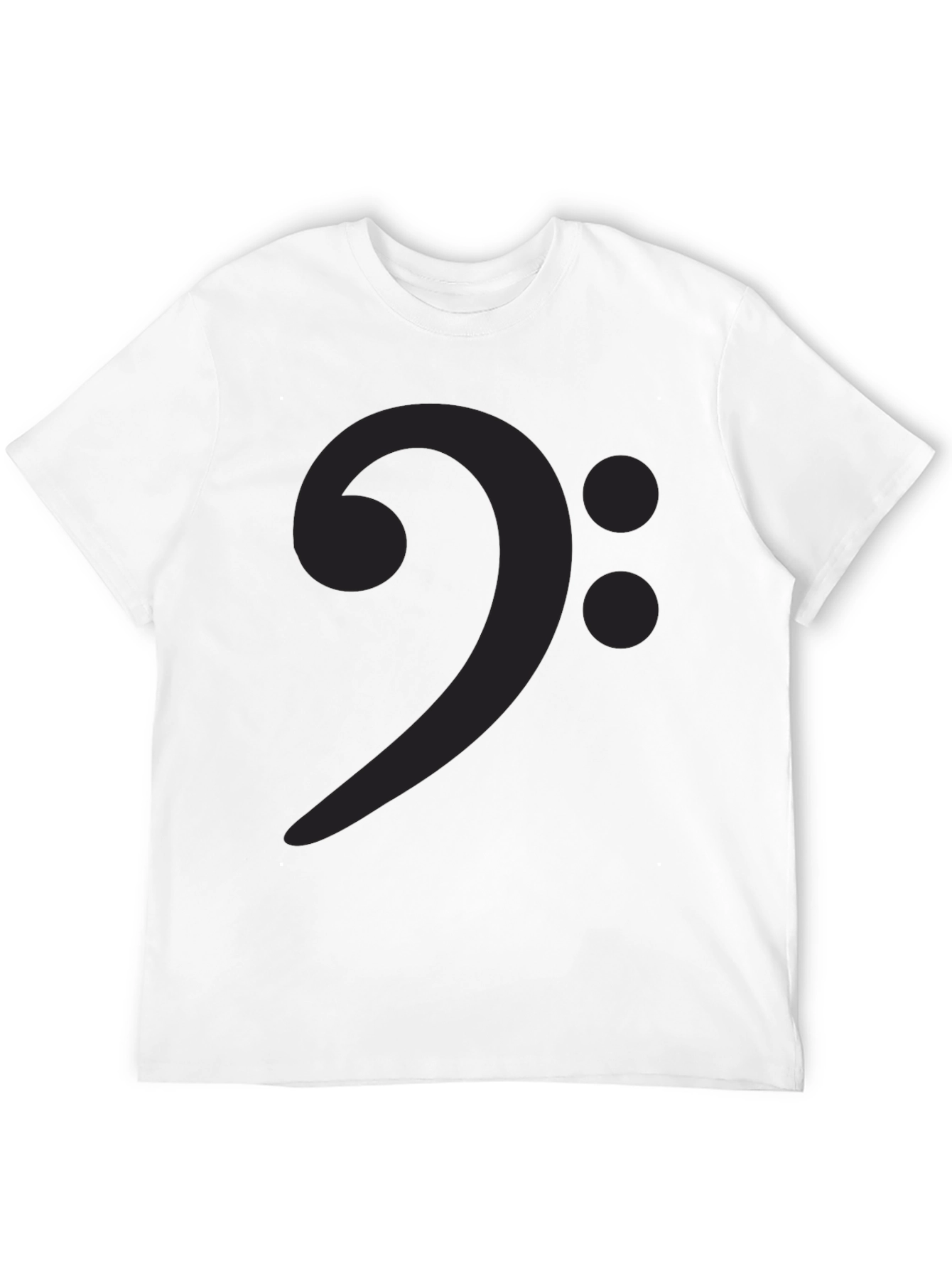 Bass Clef Graphic Tee - Music Lovers Black T-Shirt