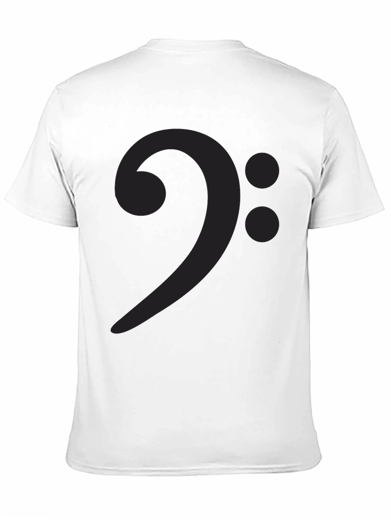 Bass Clef Graphic Tee - Music Lovers Black T-Shirt
