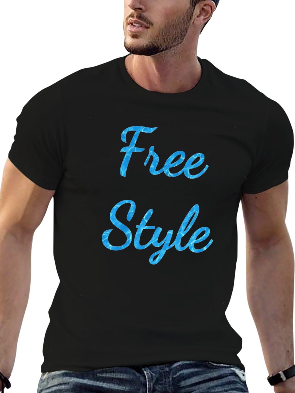 Free Style Black T-Shirt
