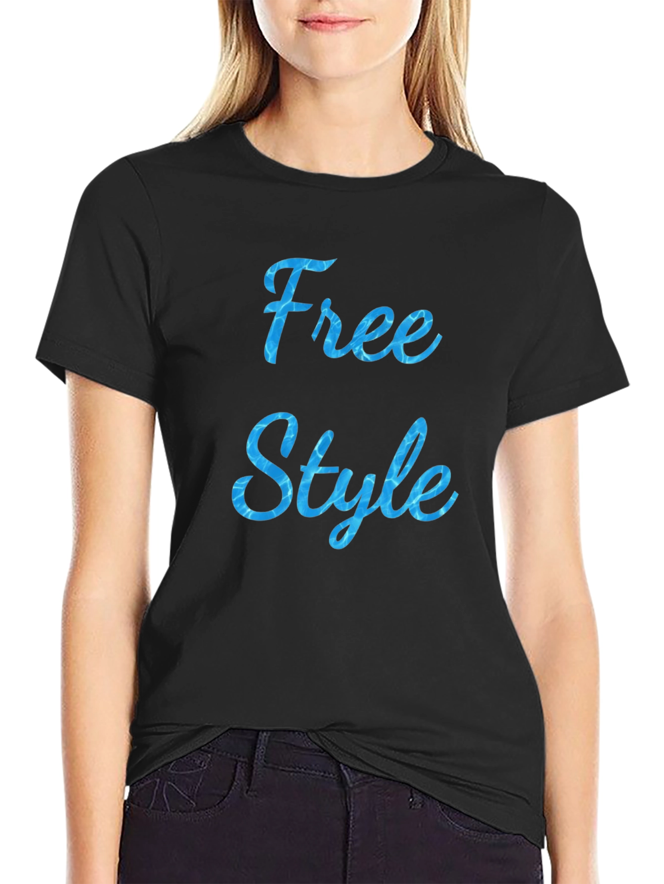 Free Style Black T-Shirt