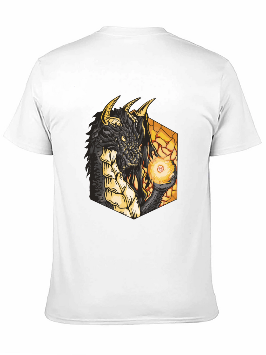 Dragon Fireball Black Graphic Tee