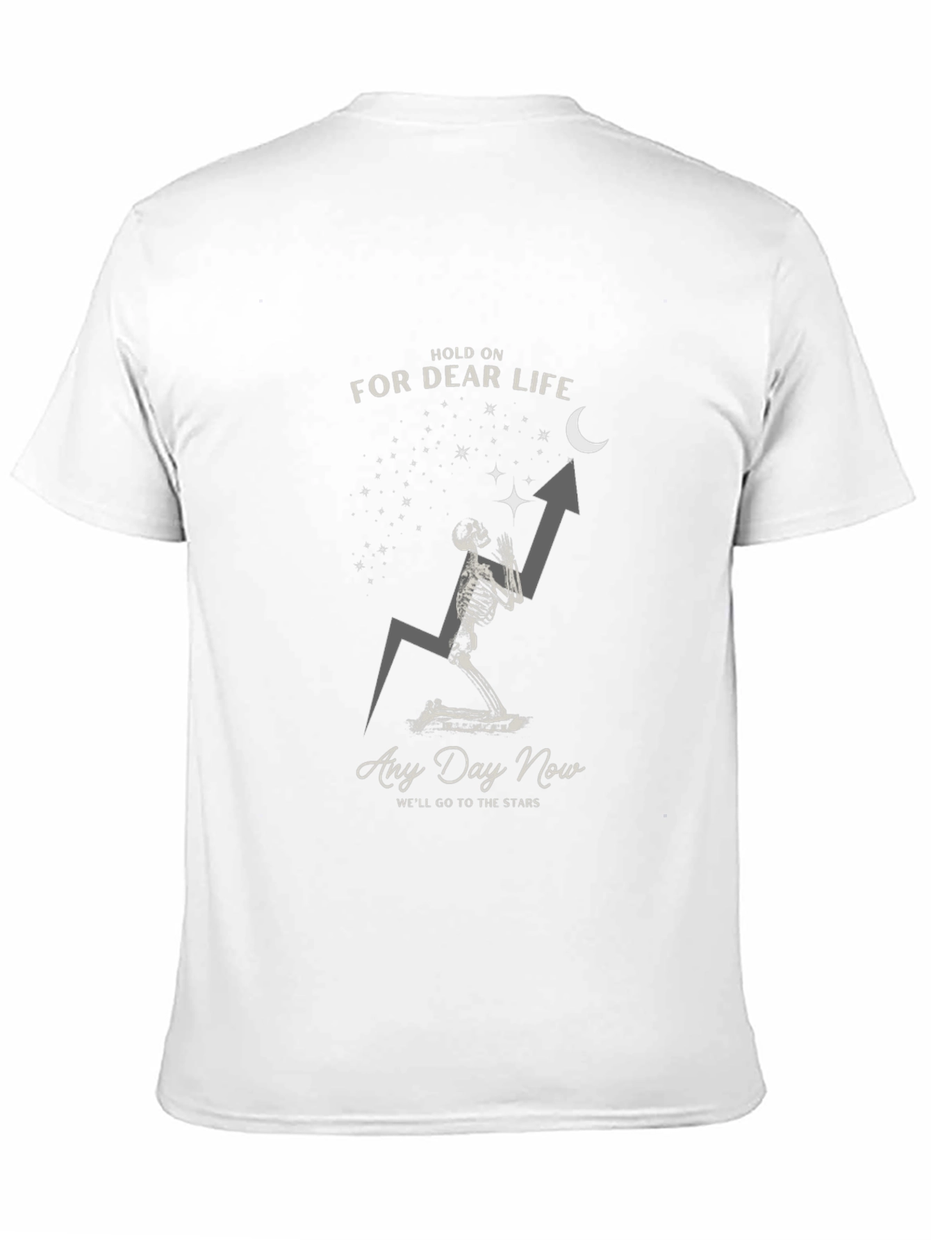 Hold On For Dear Life Skeleton Graphic Tee