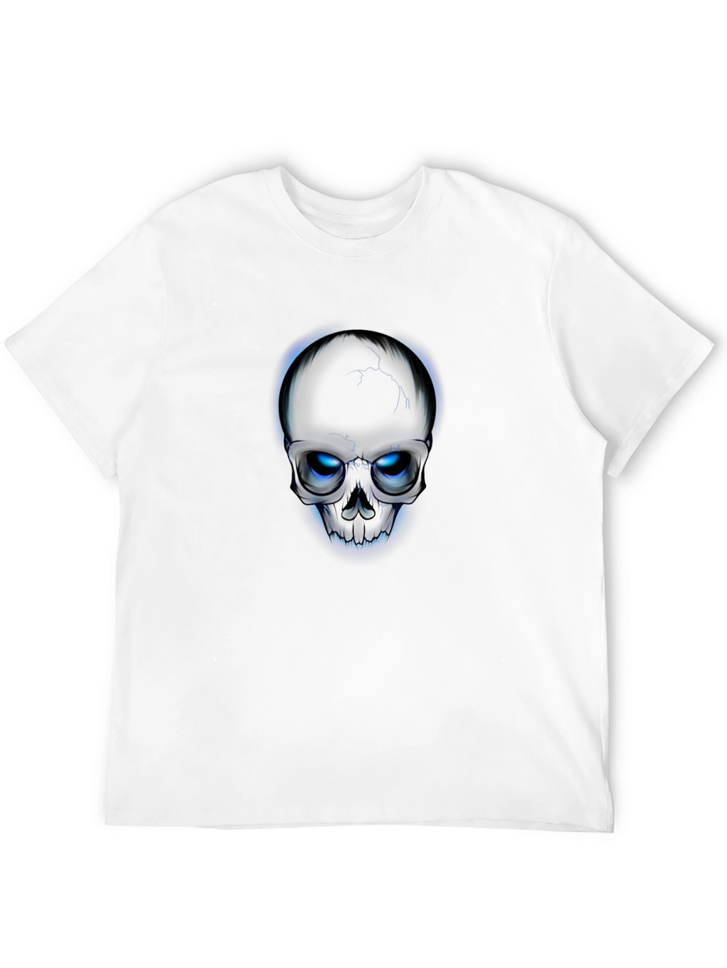 Skull T-Shirt - Glowing Eyes Graphic Tee