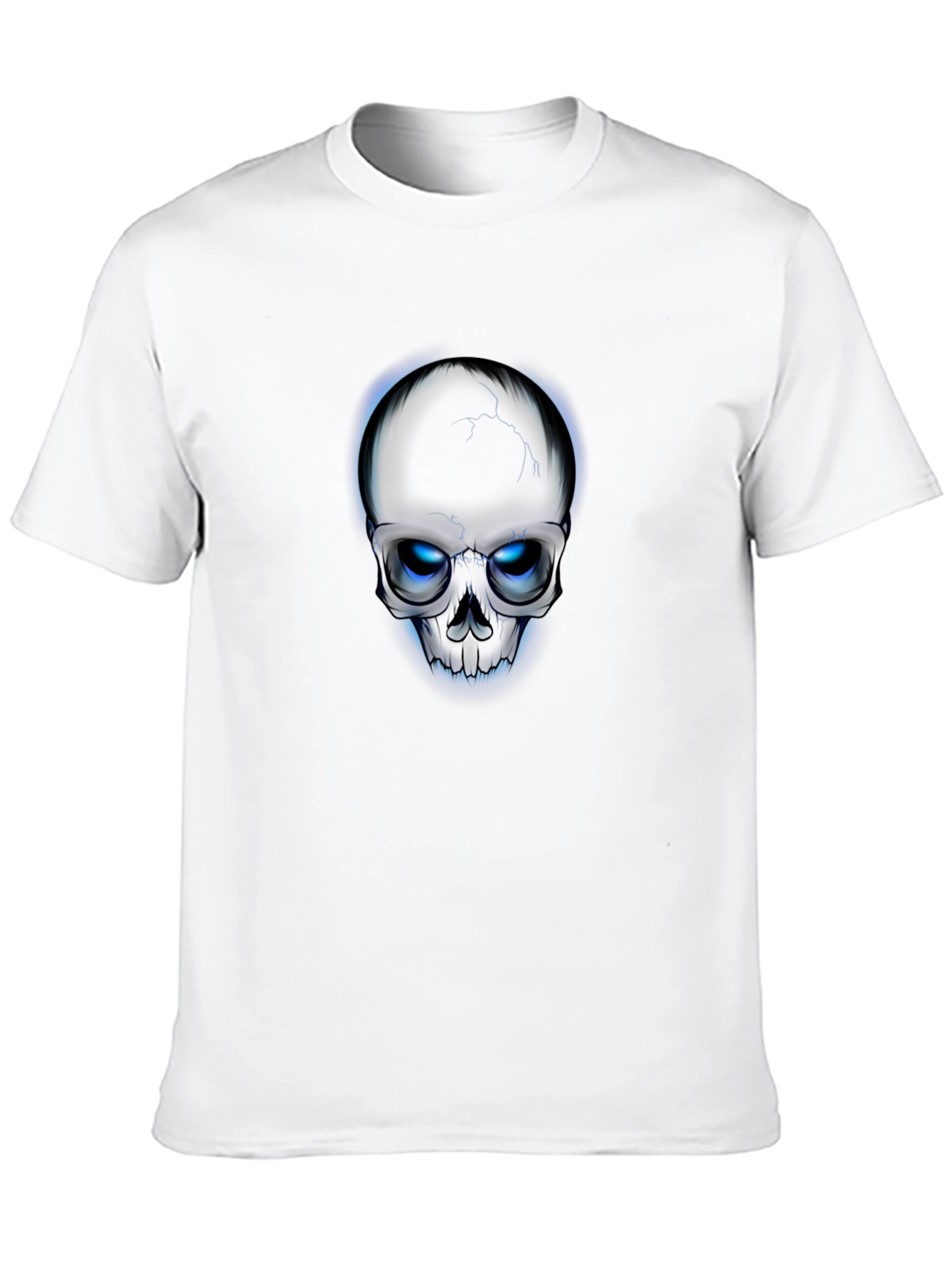Skull T-Shirt - Glowing Eyes Graphic Tee