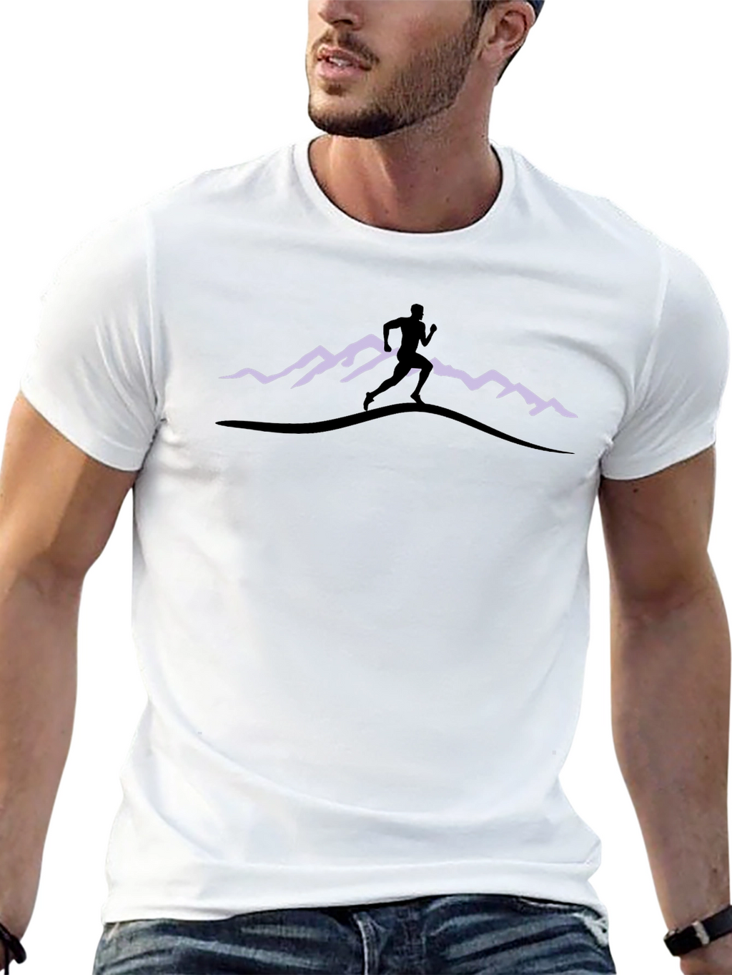 Mountain Runner Black T-Shirt