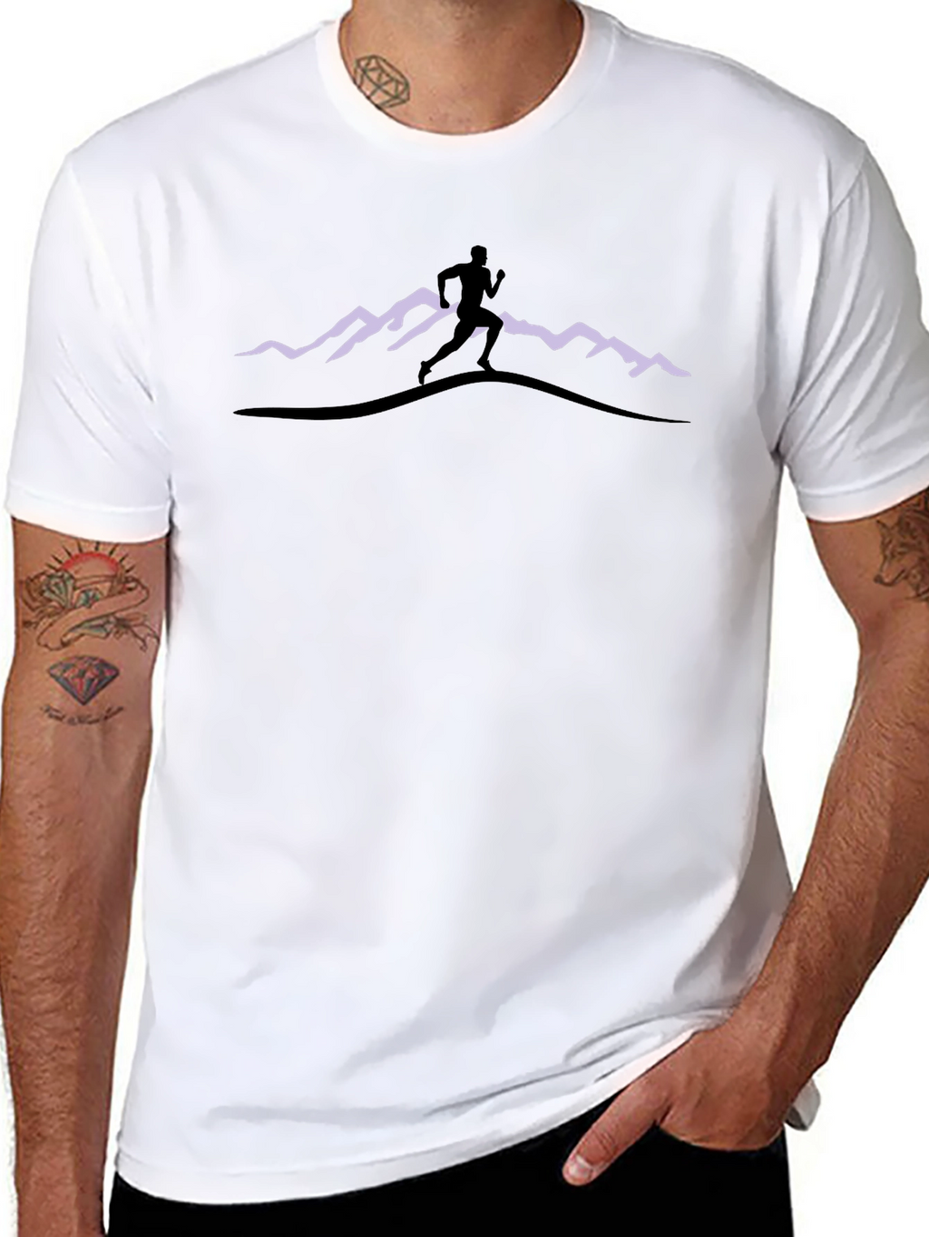 Mountain Runner Black T-Shirt