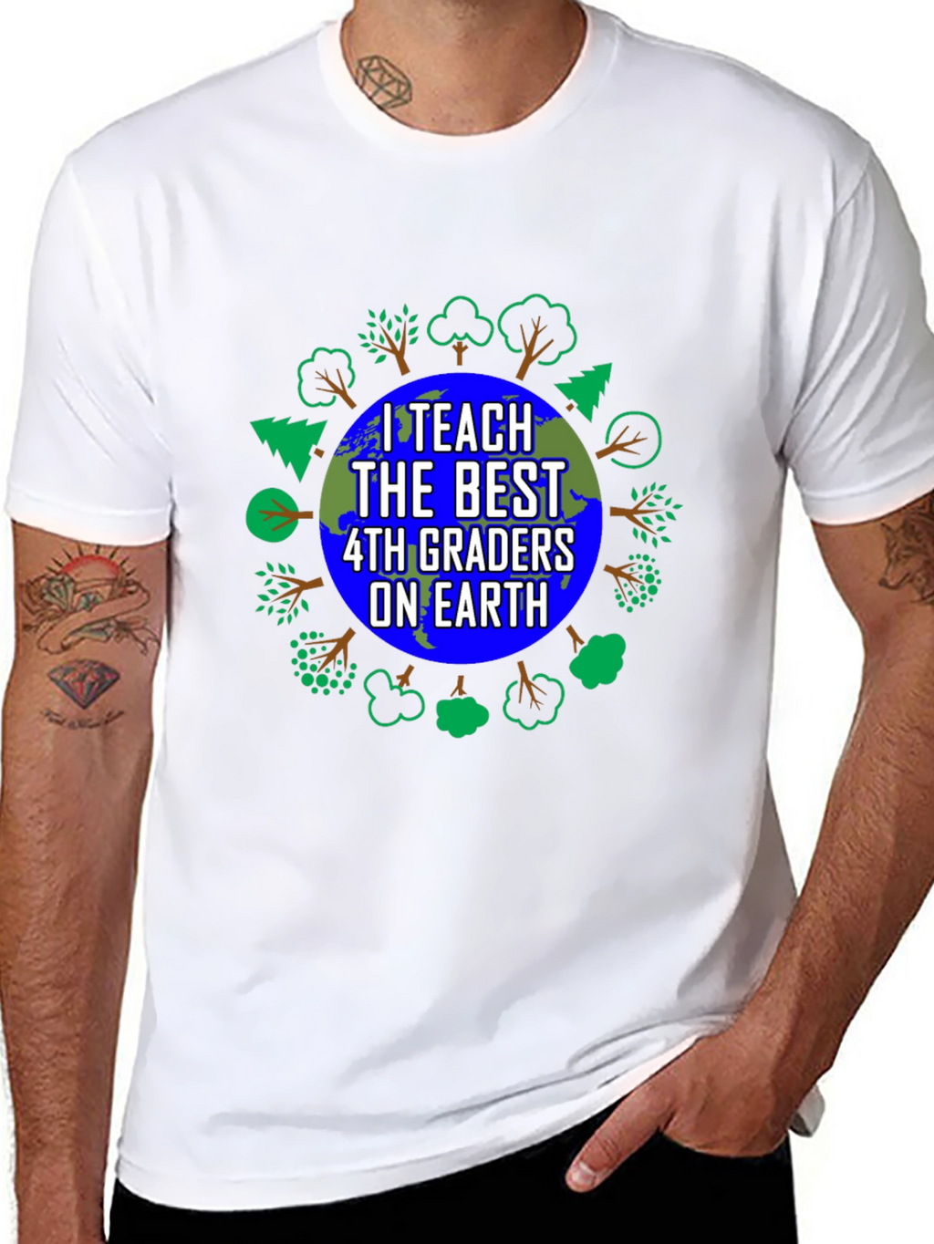 I Teach The Best 4th Graders On Earth T-Shirt