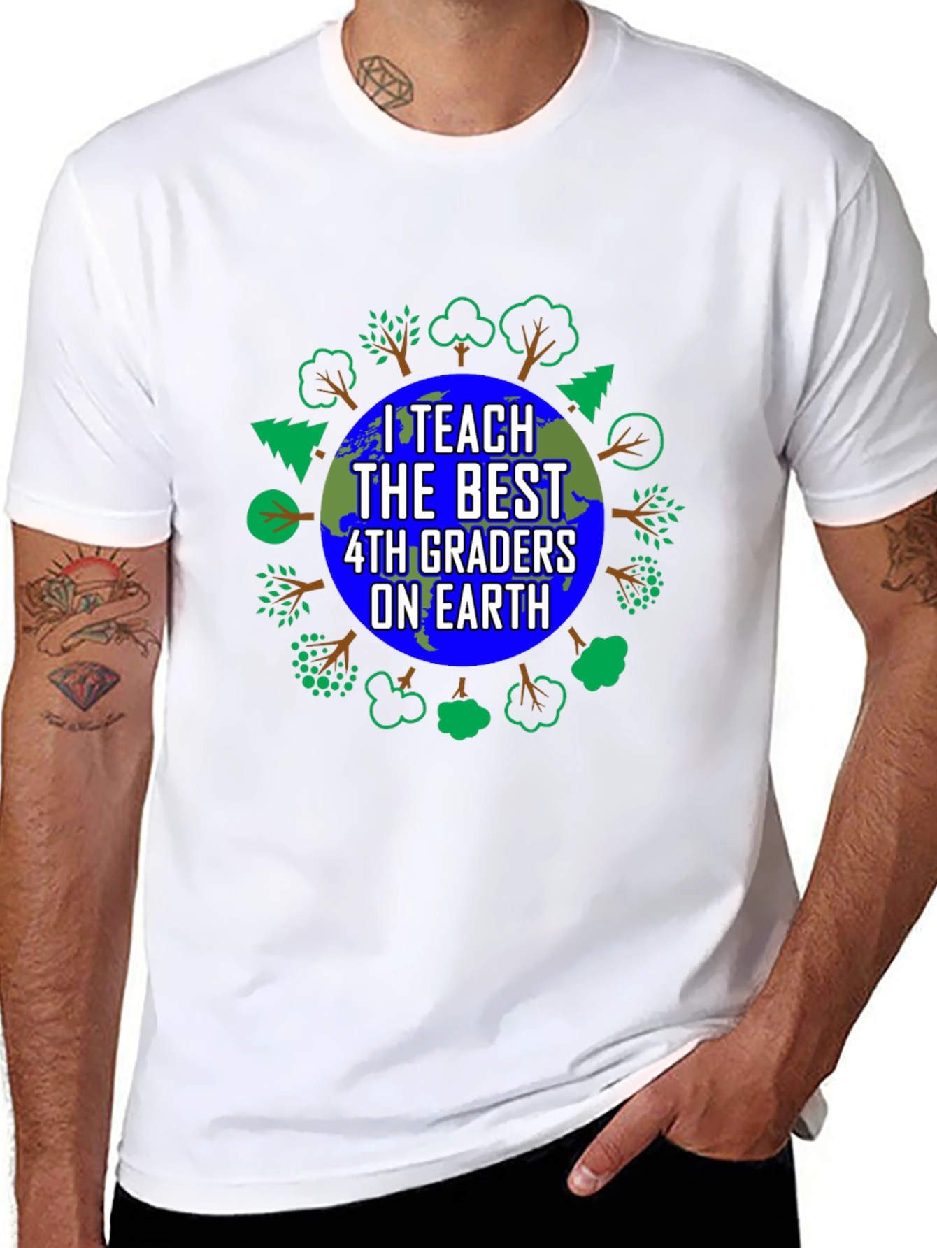 I Teach The Best 4th Graders On Earth T-Shirt
