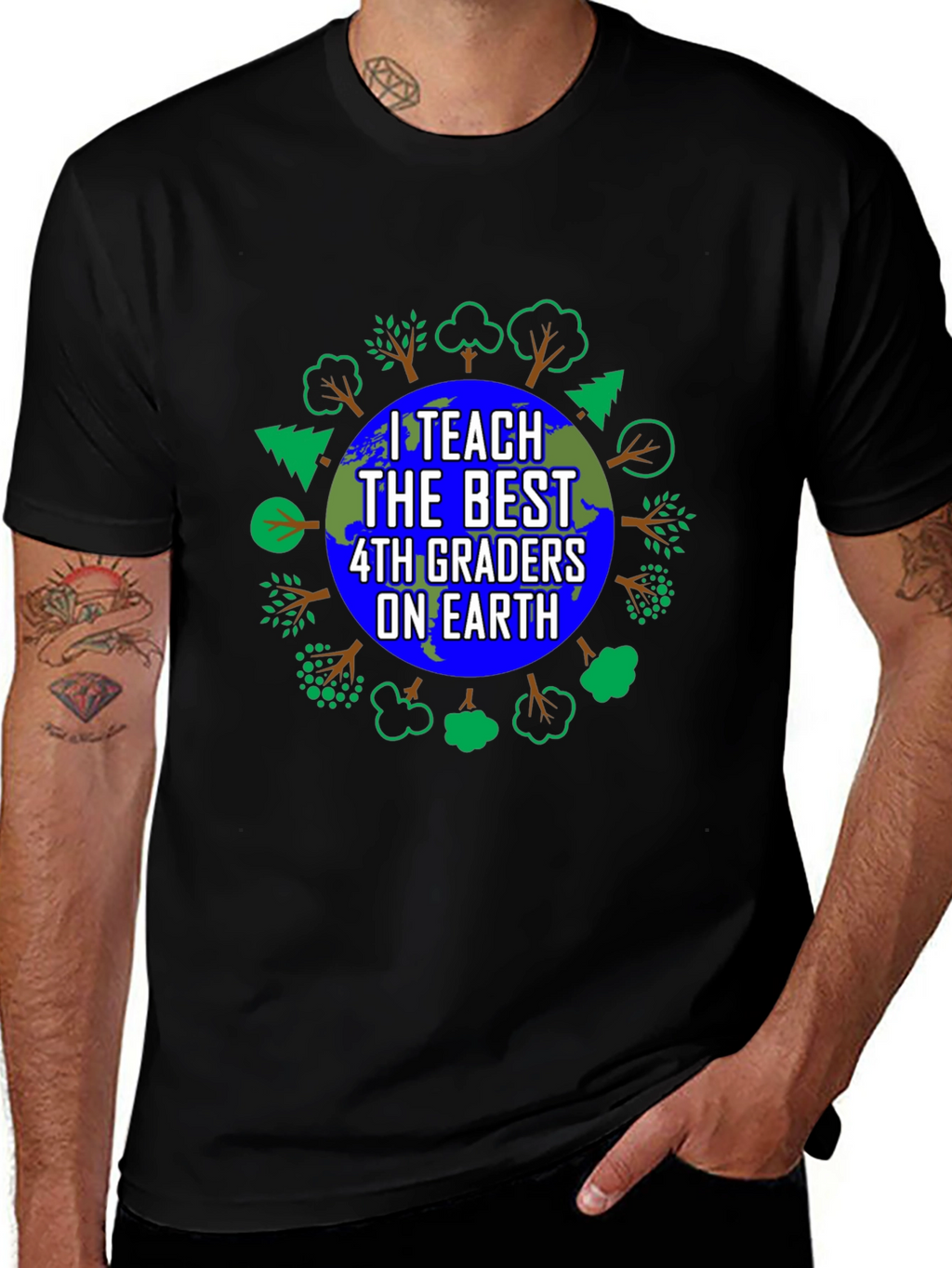I Teach The Best 4th Graders On Earth T-Shirt