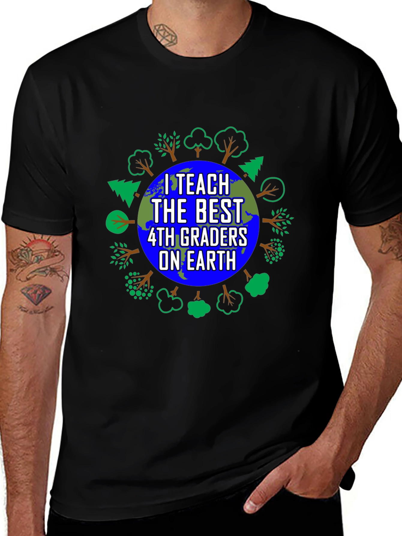I Teach The Best 4th Graders On Earth T-Shirt