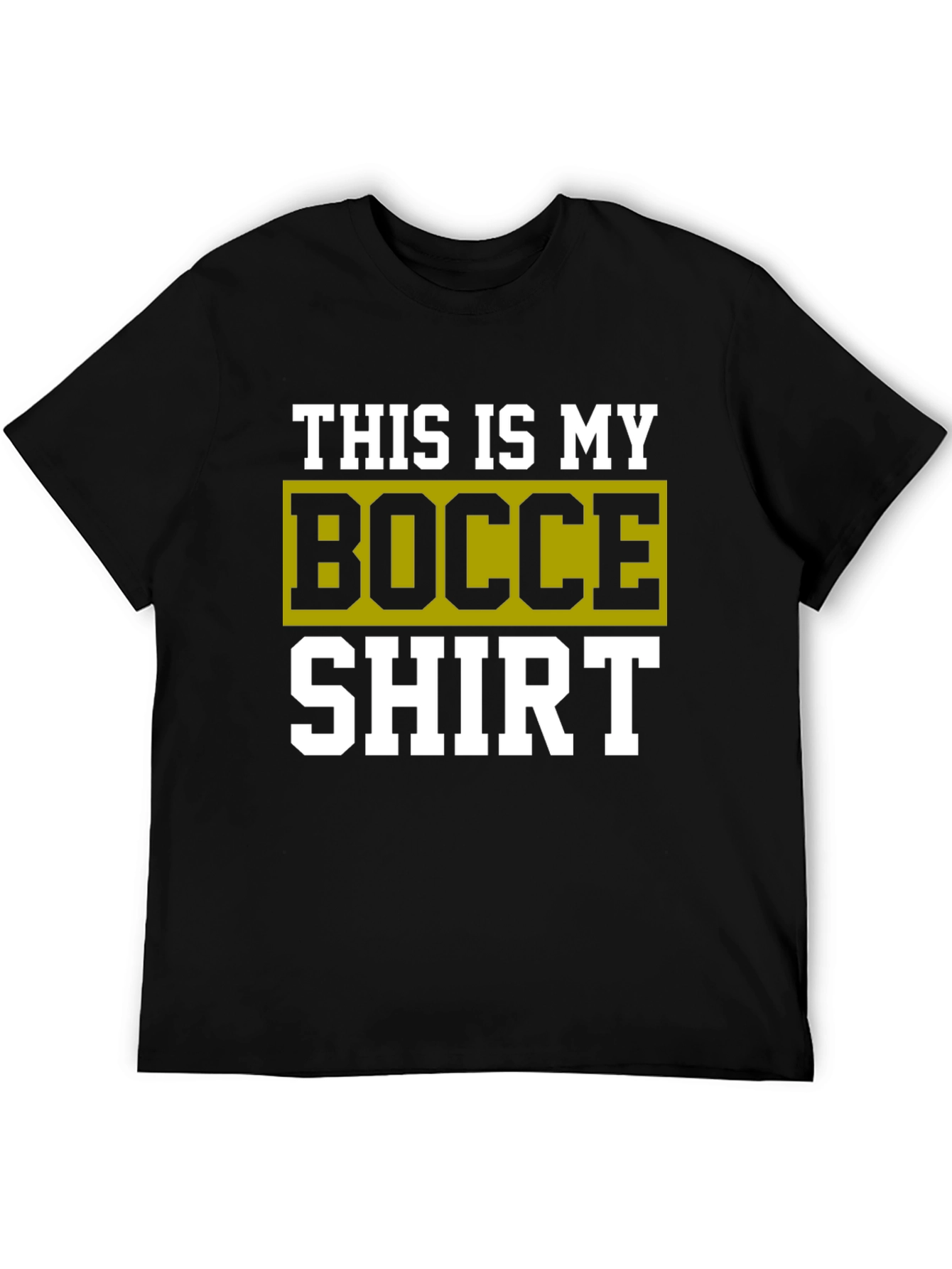 Bocce Shirt - This Is My Bocce Shirt - Black Tee