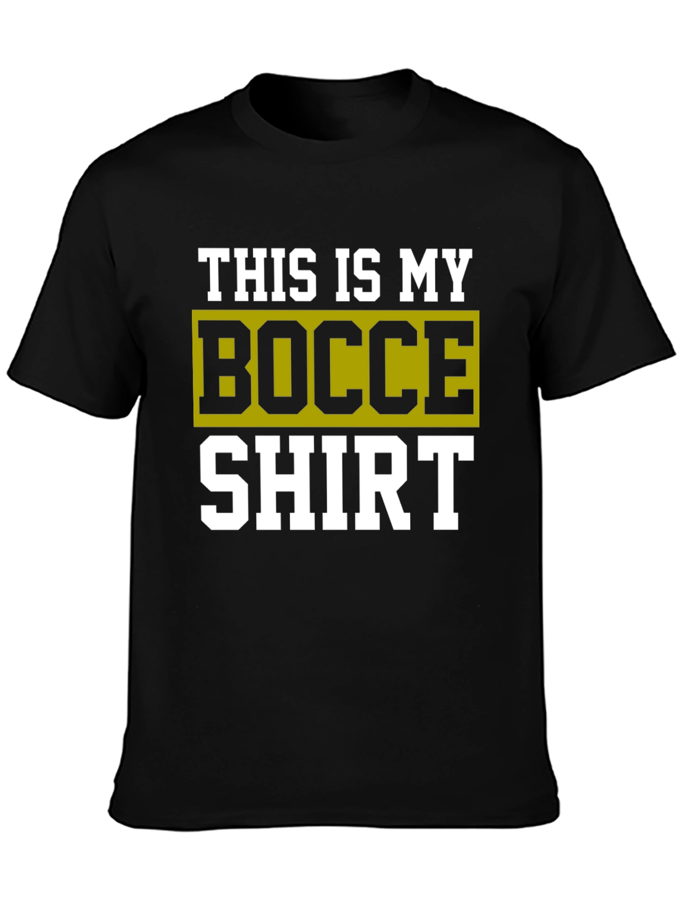 Bocce Shirt - This Is My Bocce Shirt - Black Tee