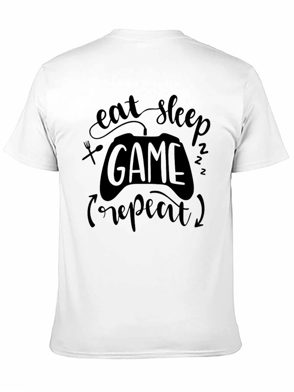 Eat Sleep Game Repeat Graphic Tee