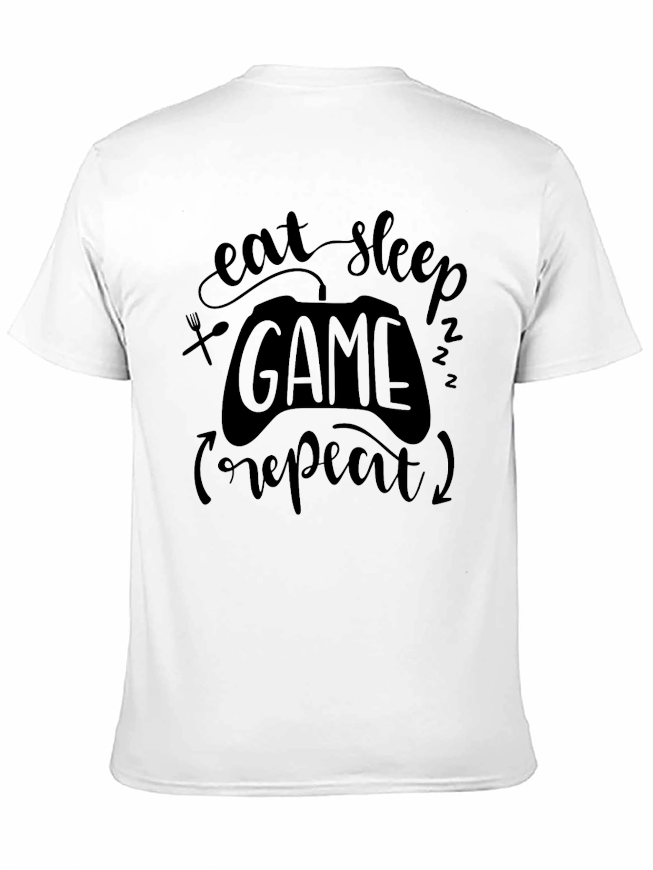 Eat Sleep Game Repeat Graphic Tee