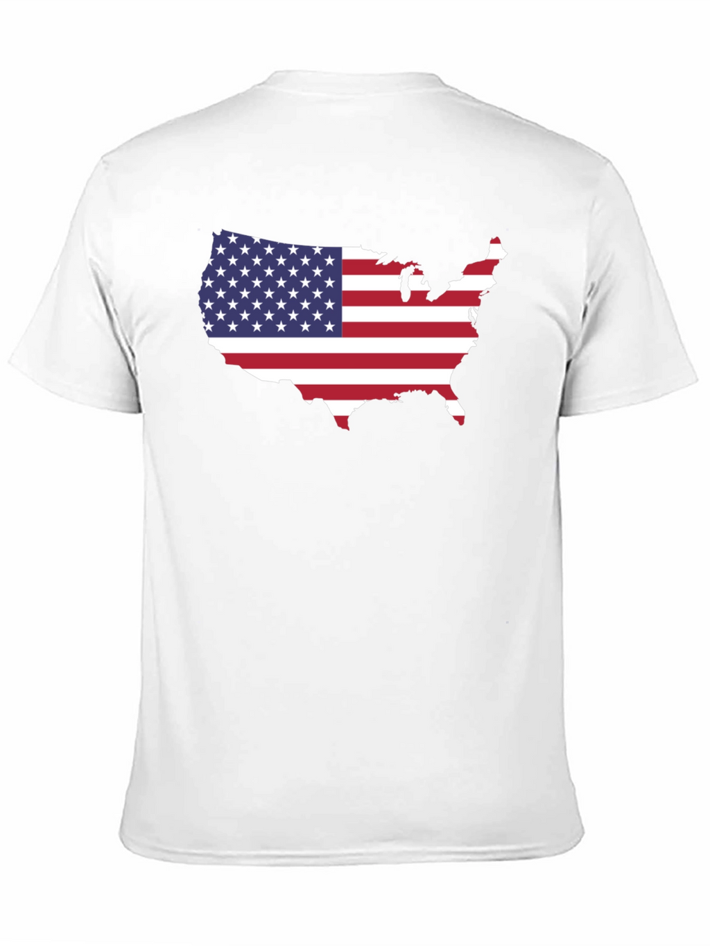 USA Map Flag Graphic T-Shirt