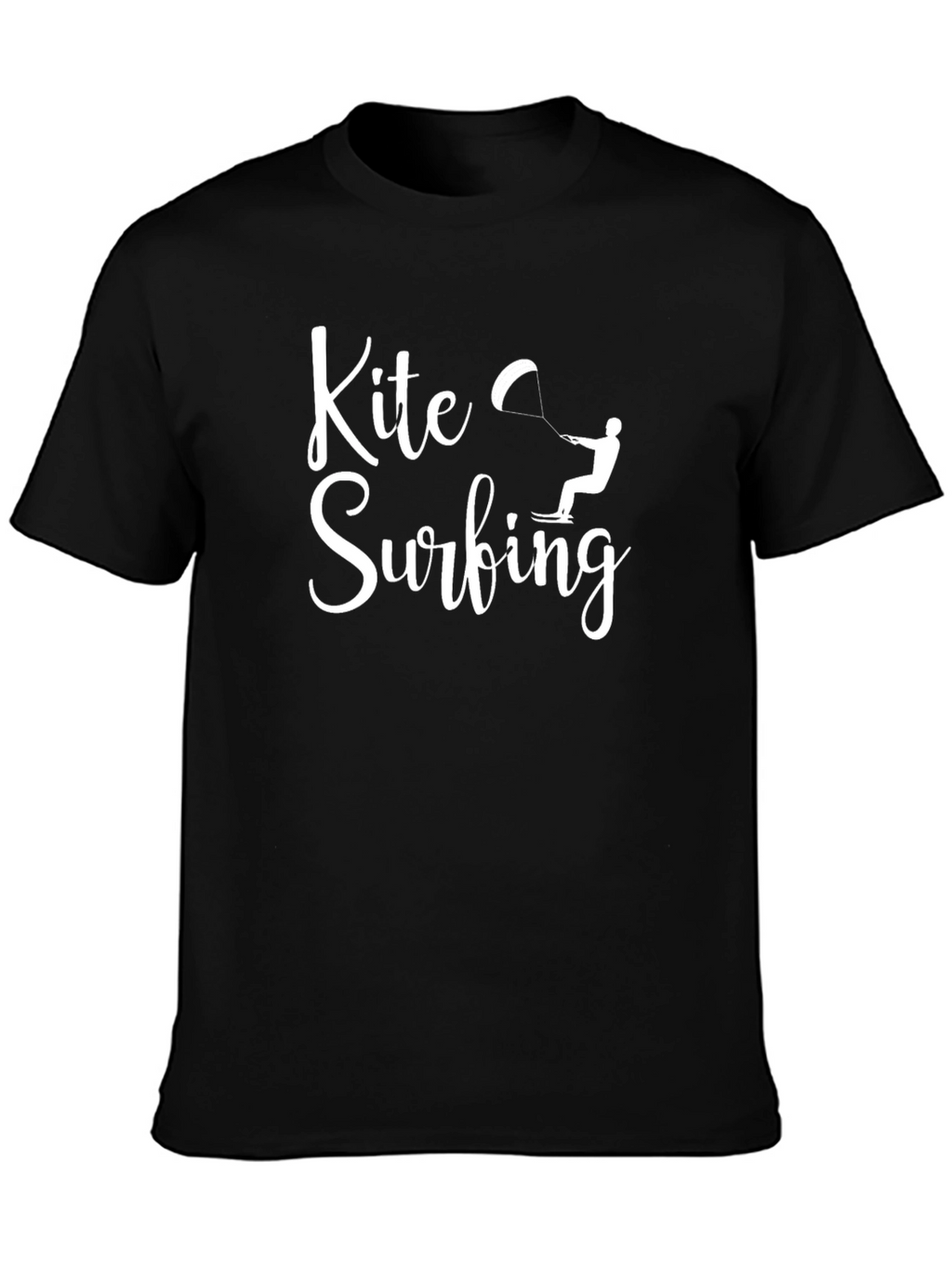 Kite Surfing Graphic Tee - Black
