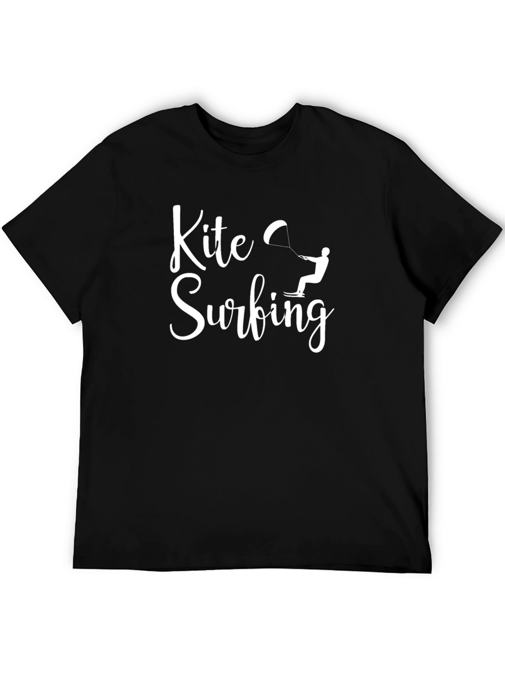 Kite Surfing Graphic Tee - Black